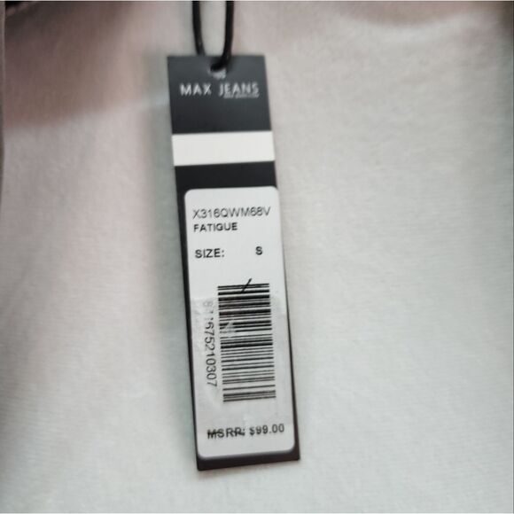 Max Jeans Sleeveless Moto Zippered Vest, New Size Small - Picture 7 of 11